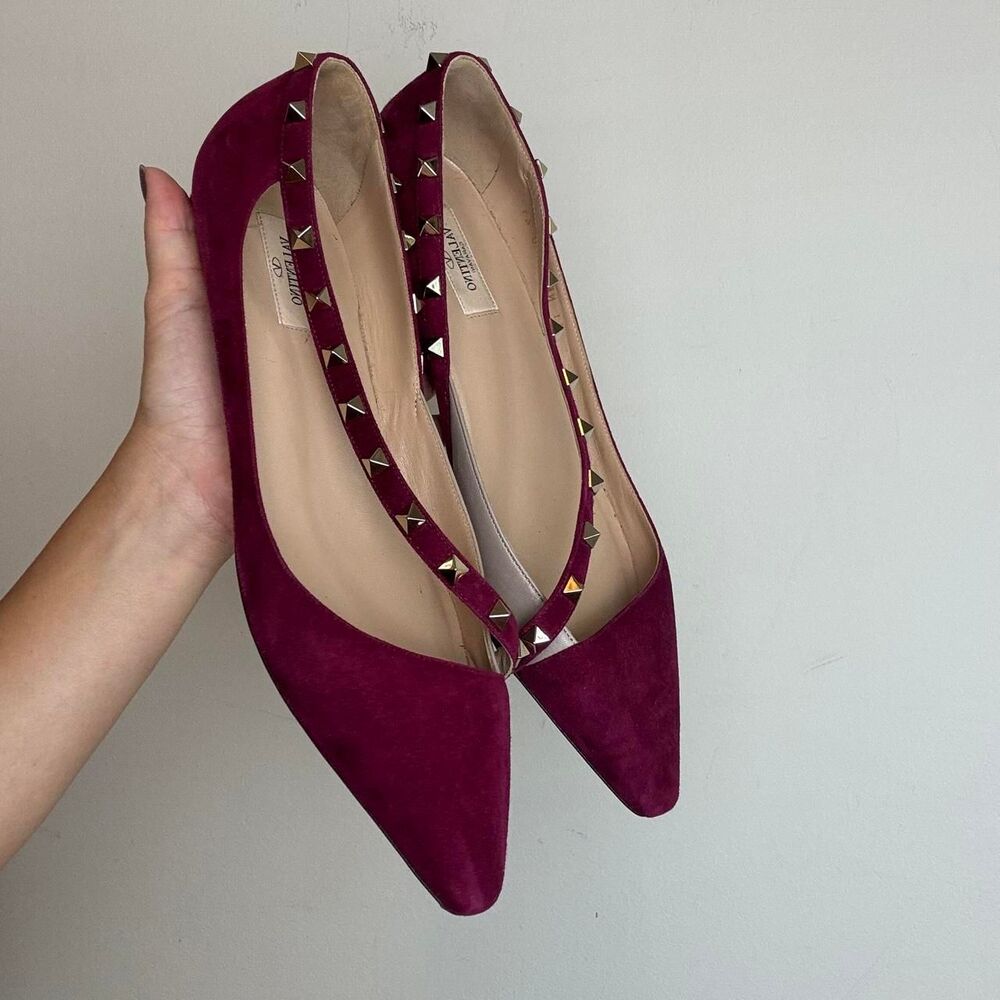 Valentino Women's Burgundy Ballet-shoes